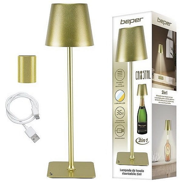 Lampada da tavolo ricaricabile 2 in 1